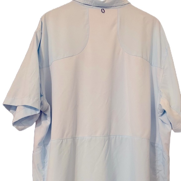 RealTree Light Blue Fishing Men Shirt, 2XL - Picture 7 of 11